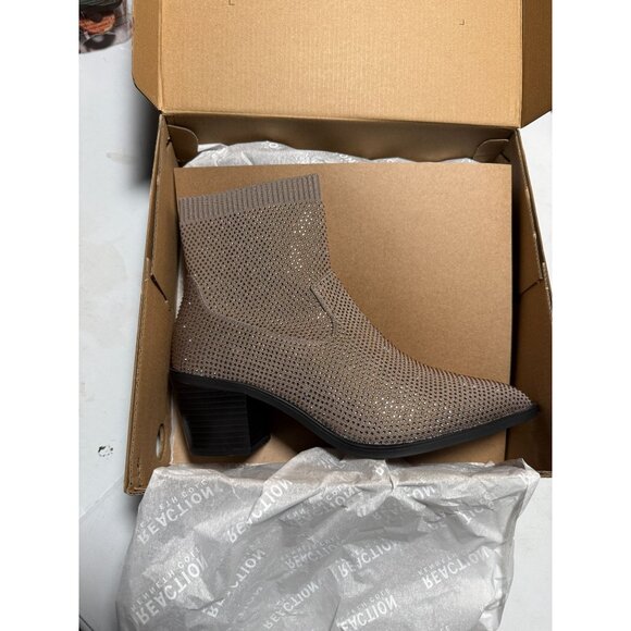 Kenneth Cole Reaction Women's Jess Pull on Booties Shitake Size 10 NEW - Picture 5 of 9